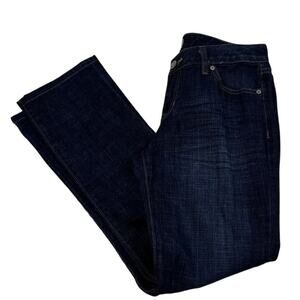 Gap Curvy Straight Dark Wash Low/Mid Rise Comfy Stretch Jeans Women's Size 4/27